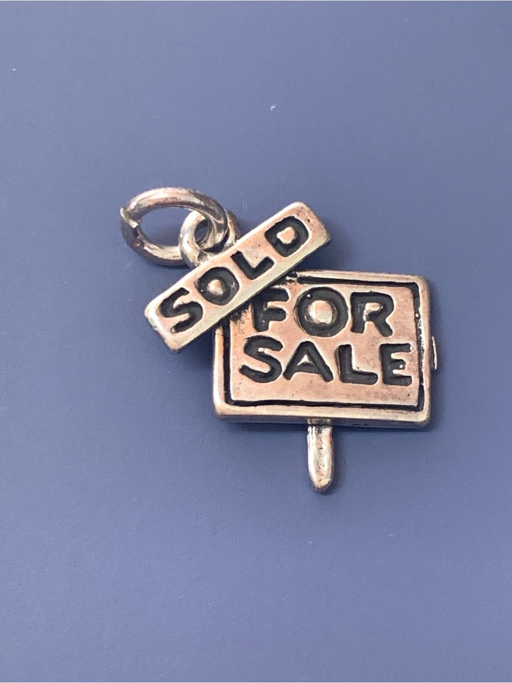 .925 Real Estate Sign Sterling Silver Jewelry Charm #realtor